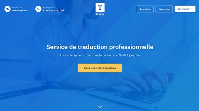 Traduc.com plateforme de traduction professionnelle