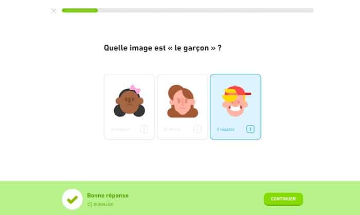 DuoLingo application apprendre langue gratuitement