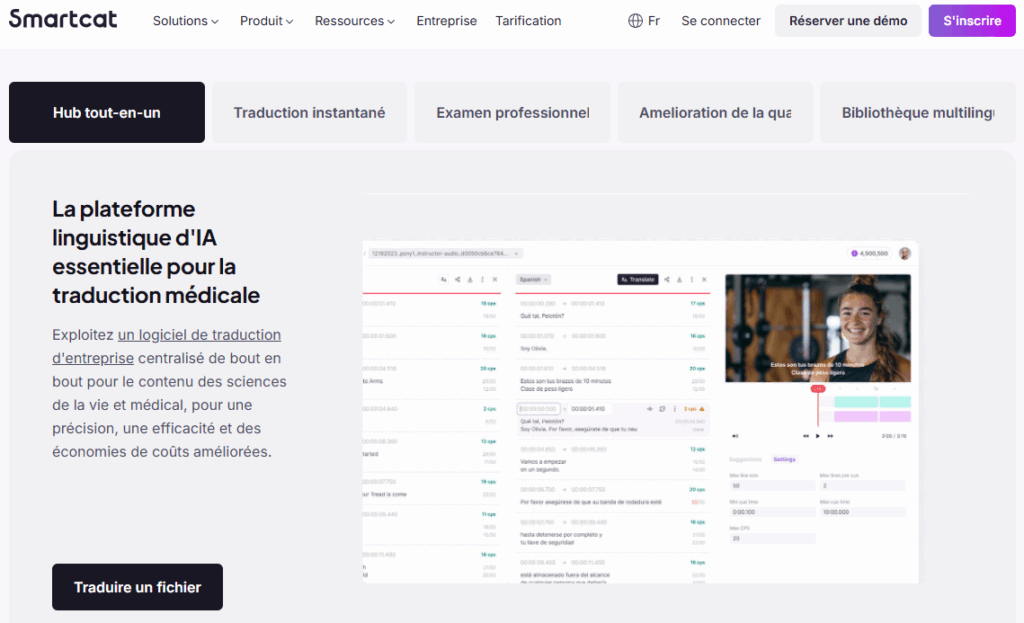 Smartcat outil de traduction médicale par IA