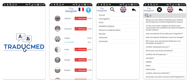 Traducmed outil de traduction pour les médecins auprès de migrants